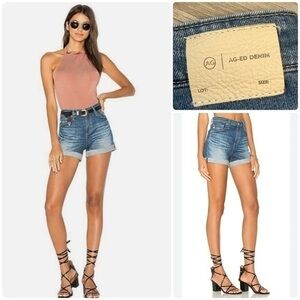 Ag Adriano Goldschmied Hailey Roll-up Ex-Boyfriend Jean Shorts